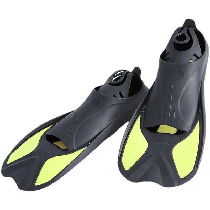 35-45 Short Swimming Fins Adult Inflatable Fins Full Foot Swimming Flip Cover Travel Size for Inflatable Diving Swimming Supply Inflatable FinsY250412