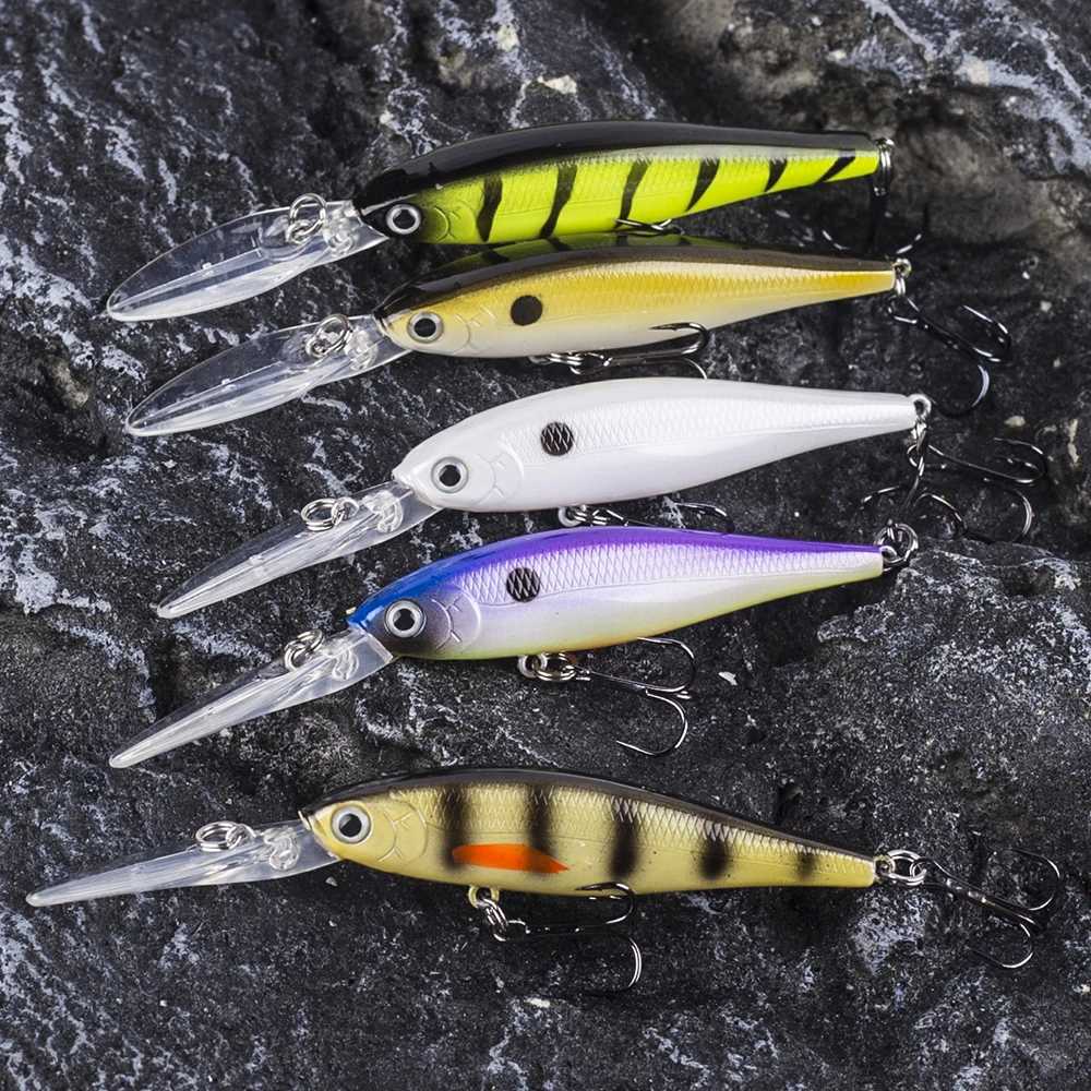 CCLTBA Deepwater Minnow Baits 11.5cm 10g Hard Lures Fishing Long Bill Crankbait Minnow Wobbles Artificial Fishing Tackle Z250411