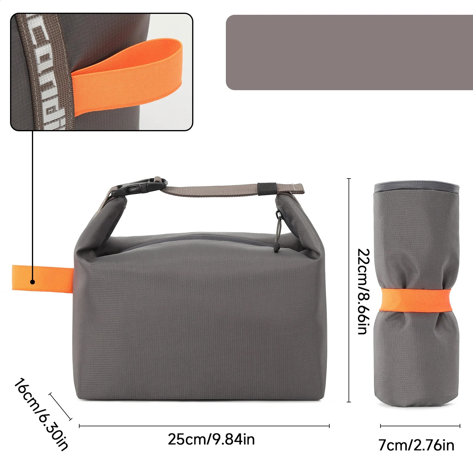 Insulated lunch bag insulated bento bag aluminum foil rice bag aluminum foil rice bag ice bag portable picnic food storage bag 250410