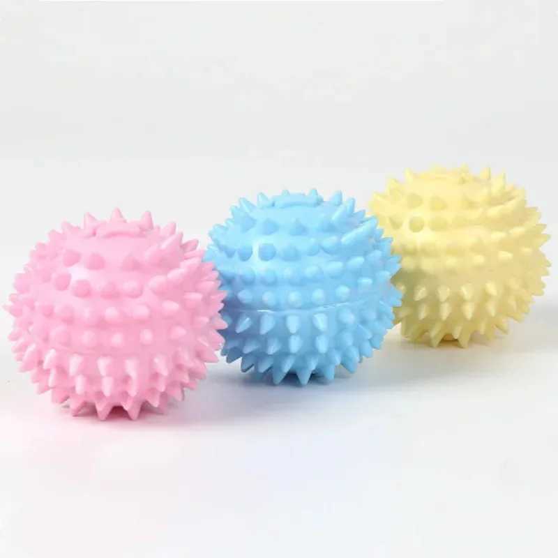 Pet dog toy ball solid bite resistant chew resistant indestructible bouncing ball dog rubber training interactive game dental ball Z250412