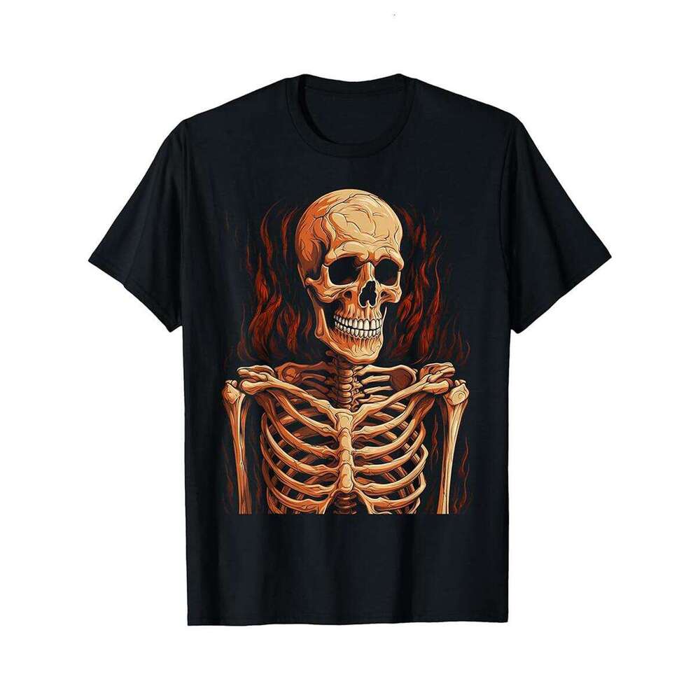 Designer T shirt Skeleton Halloween Costume Spooky Dancing Skeletons Bones - 220g T shits