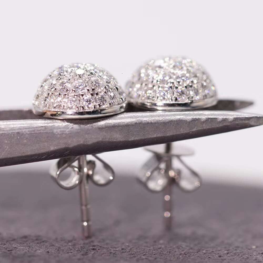 10k Real Gold Moissanite Drop Earring Excellent Lab Diamond Dropping Earrings Moissanite Ear Studs