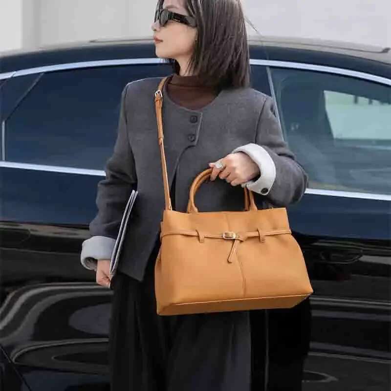 Large Capacity Leather Women's Crossbody Versatile Tote Bag For Work And Commuting Kelly Handbag Wholesale bags handbags women