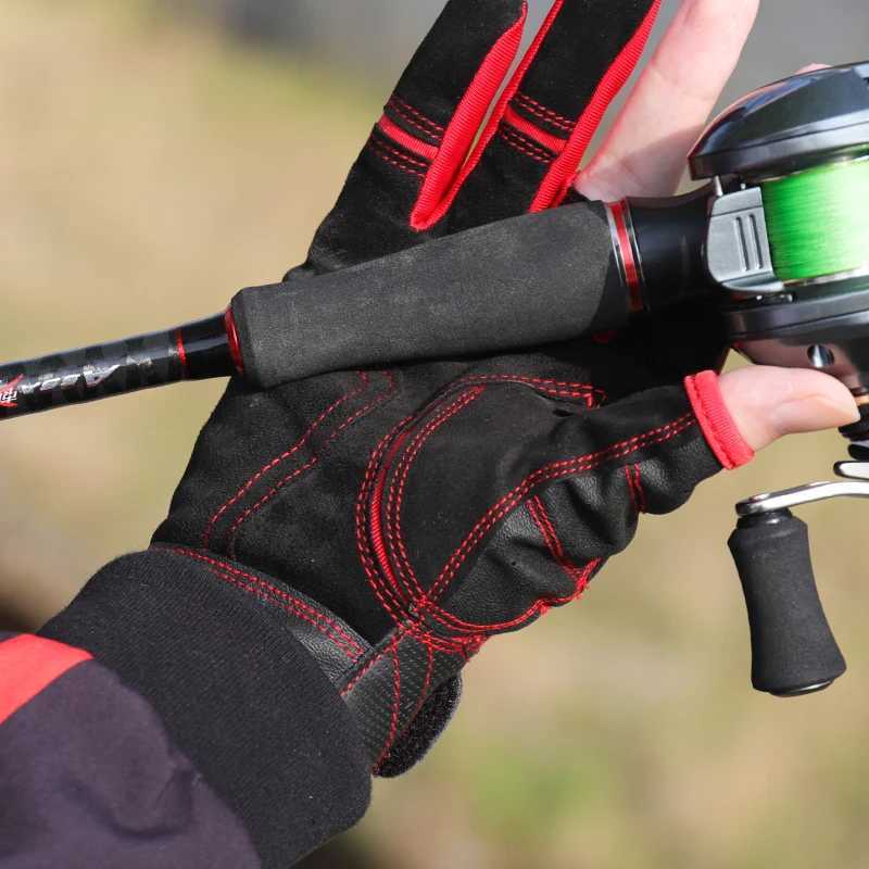 HISTAR Drying Quickly 3D Design Anti-Slippery Abrasion Resistance Hot Selling Imported Fabric La Shirley Fishing GloveC250412