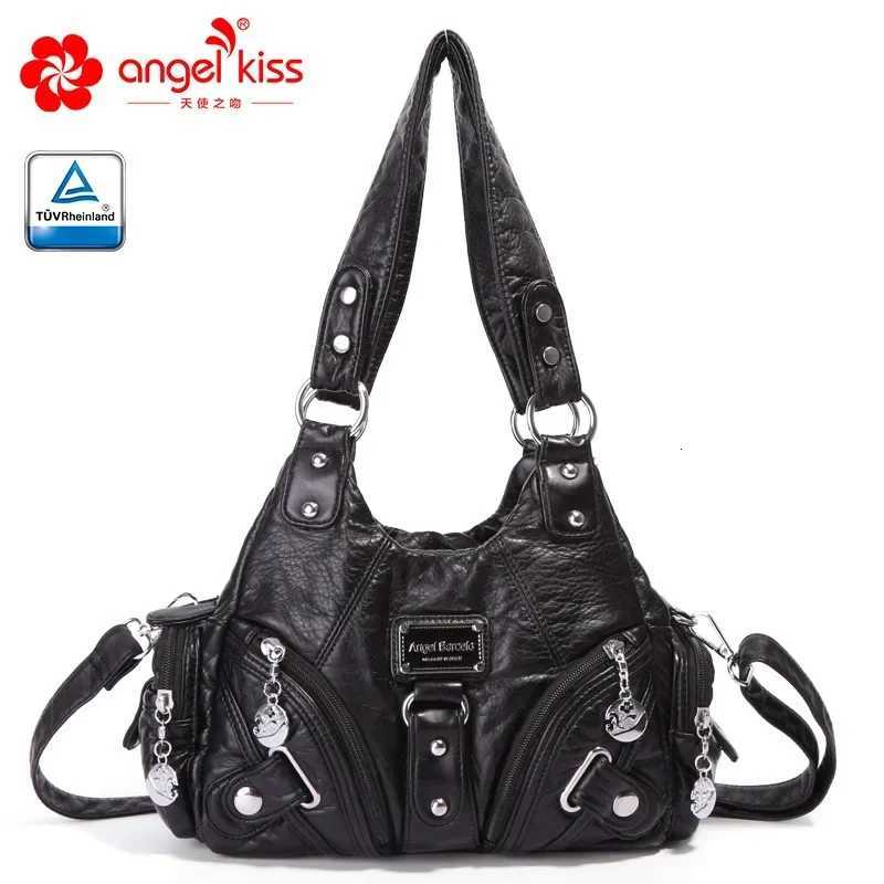 Angelkiss Women Handbags Rose Soft Tote Bag Small Top-handle Purse Fashion Satchel Multi-Pockets Shoulder Bag Hobos Phone PackW251111