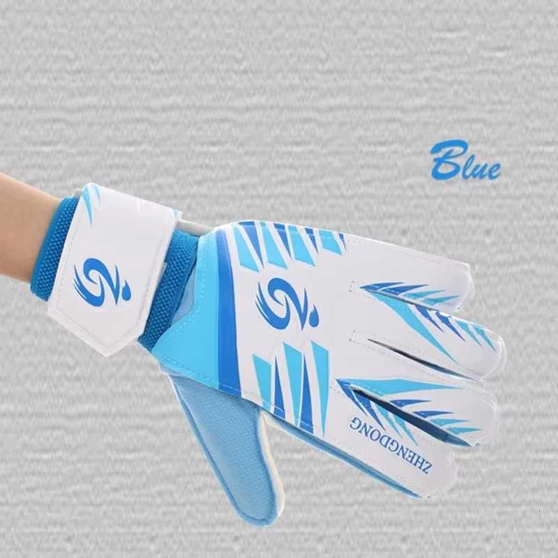 Children Football Goalkeeper Gloves with Finger Guard PU Wear-resistant Anti-slip Durable Protective Gloves Soccer Goalie GlovesW251112