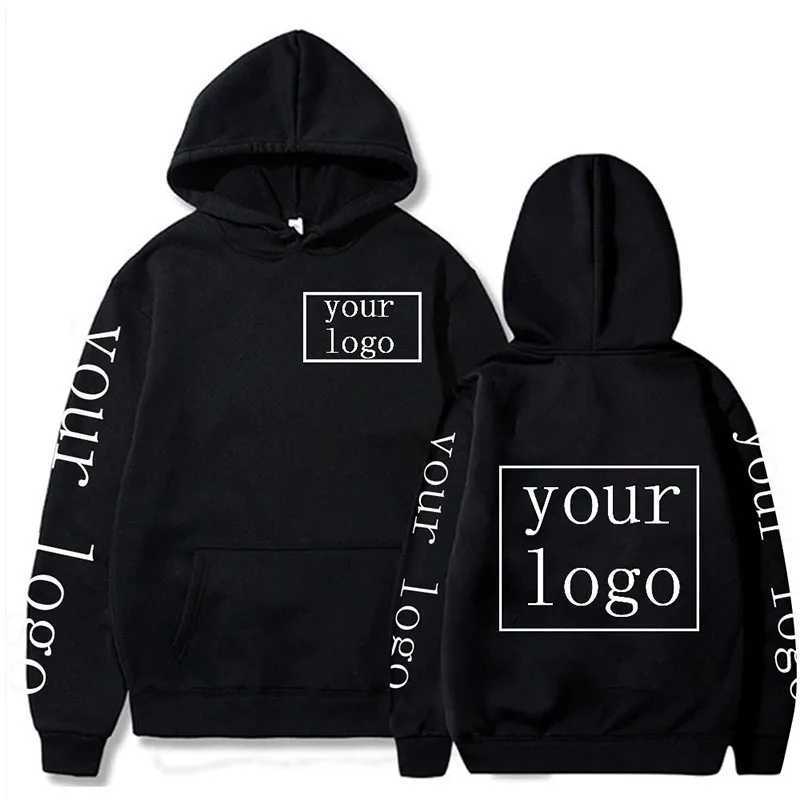 POD customization Your Own Design Brand /Picture Personalized Custom Men Women Text DIY Hoodies Sweatshirt Casual Hoody Clothing Fashion NewT251112