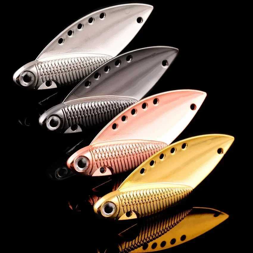 1 Pcs Metal VIB 7G 10G 15G 20G Fishing Lure Vibration Spoon Spinner Lures Crankbait Bass Artificial Hard Bait Cicada VIB Tackle Z250411
