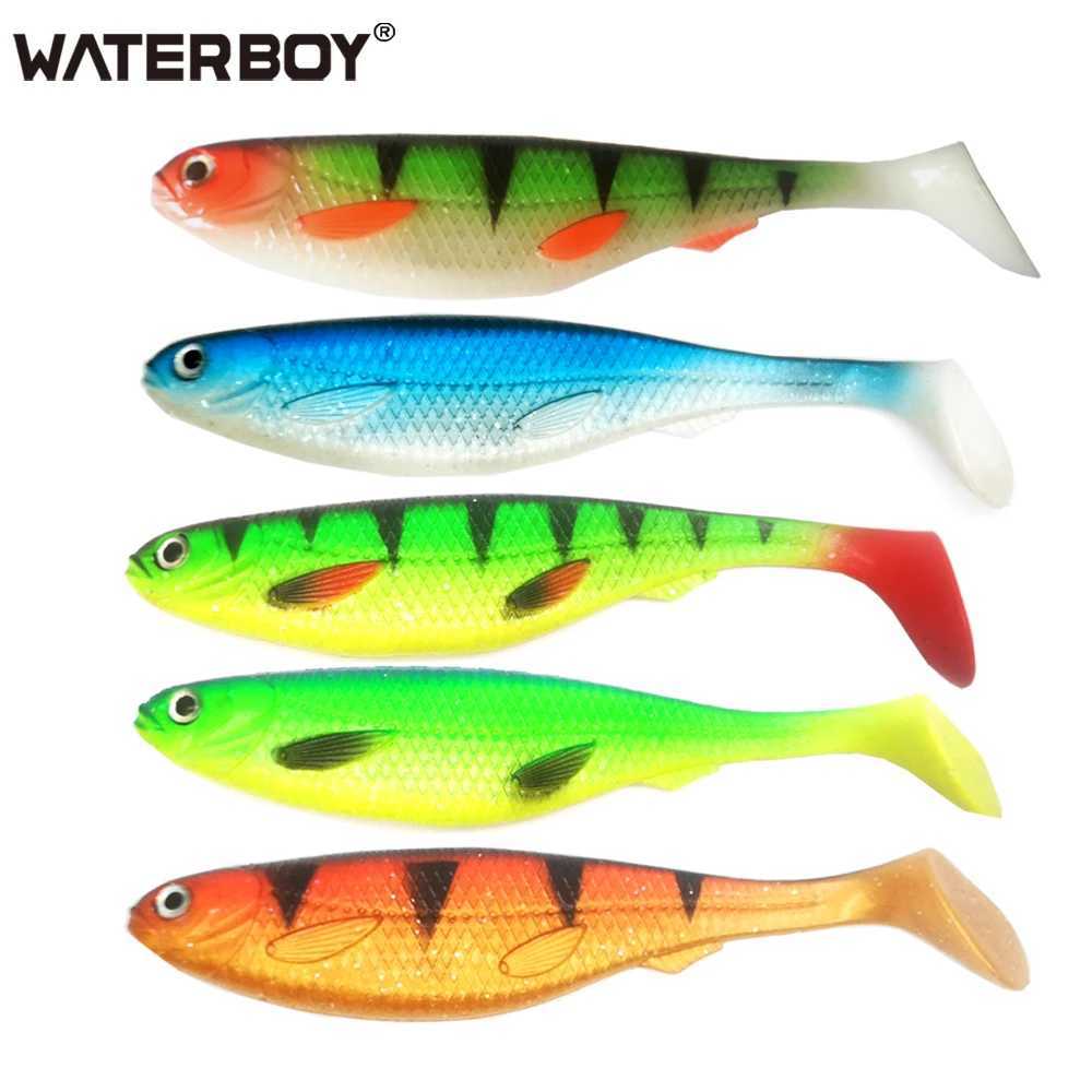 soft lure artificial bait big shads soft 12.5cm 13.7g 15cm 22g PVC material 20cm 55g T Tail Softbaitsfor sea bass perch zander Z250411