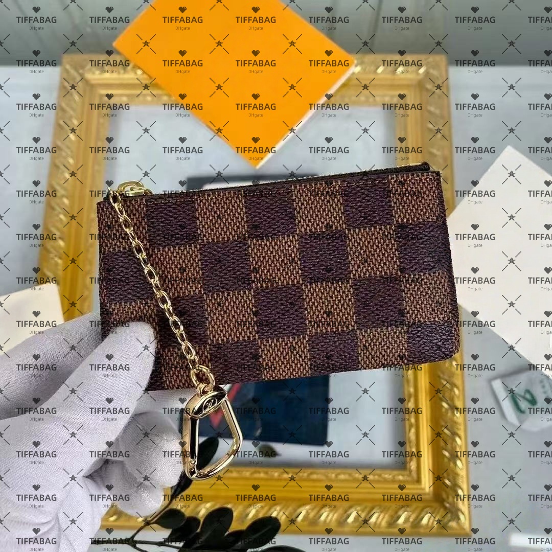 High quality mini coin purse leather Coin bag Key case wallet purse evening bags clutch handbag chain packages with box