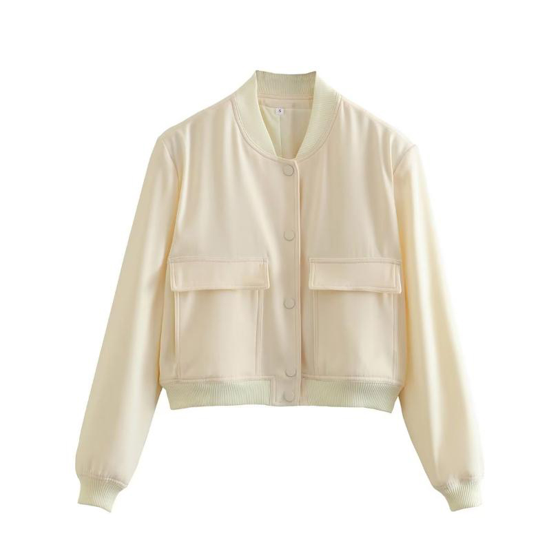 Women's Jackets--Women's Casual Jacket, Comfortable Loose Fashion Short Jacket-Nj-6862