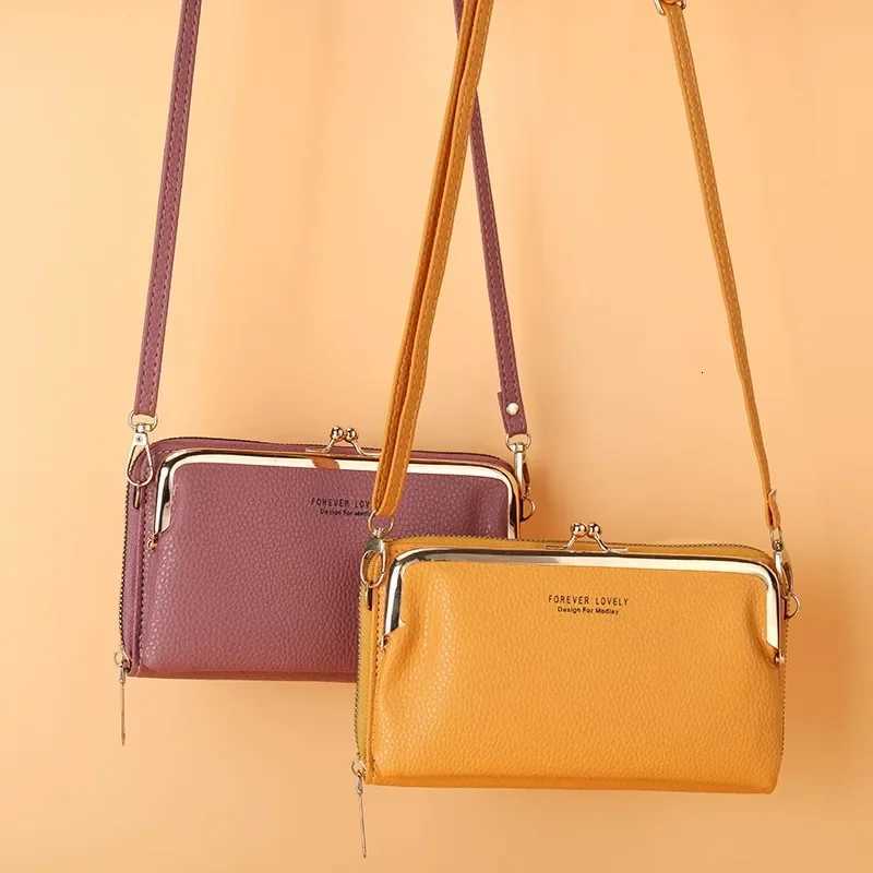 Womens Crossbody Bag Simple and Versatile Coin Purse Large-capacity Long Zipper Mobile Phone Bag Creative Single-shoulder BagT2511112