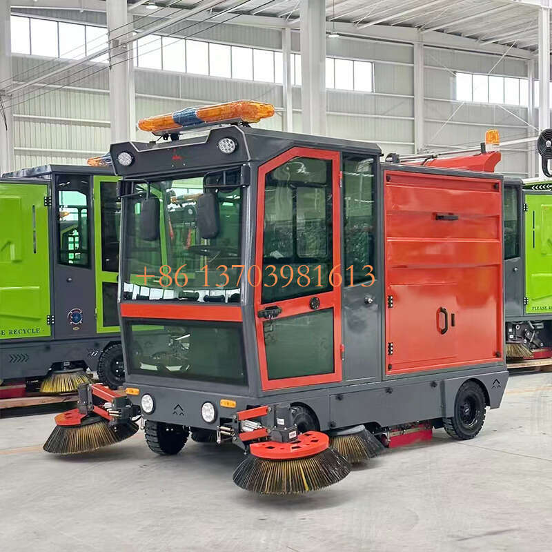 Multi-functional Street Road Sweeper Large Driving Outdoor Vacuum Cleaning Machine