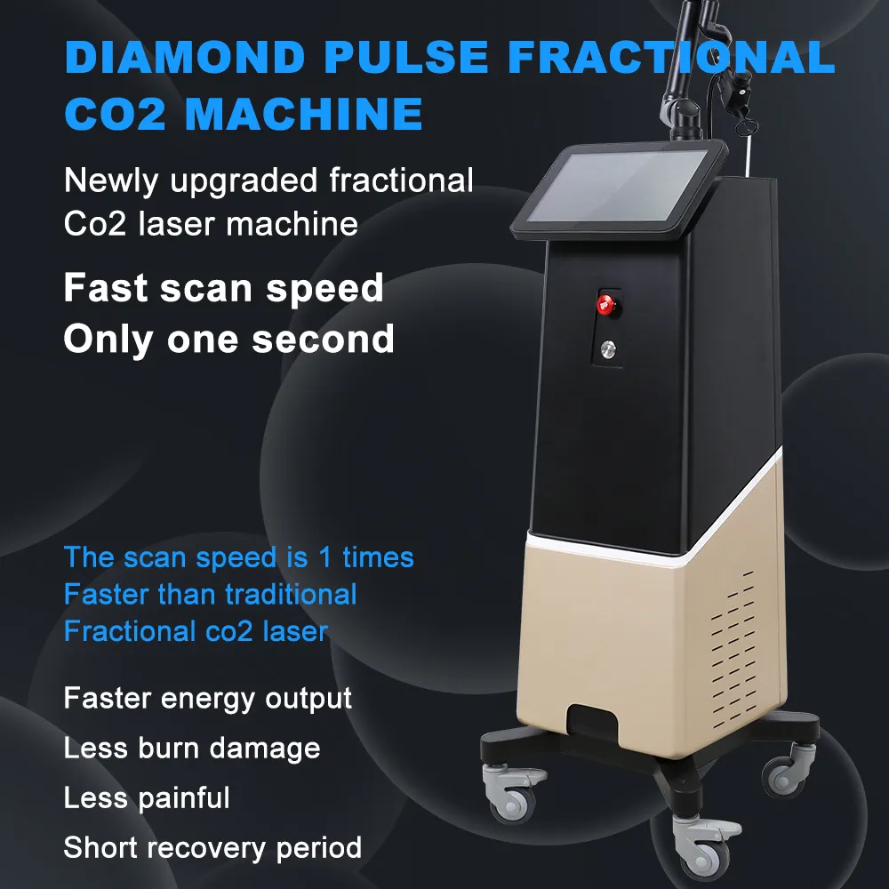 Fractional 10600nm CO2 Laser Machine Painless Scar & Stretch Marks Removal Skin Care Rejuvenation Device