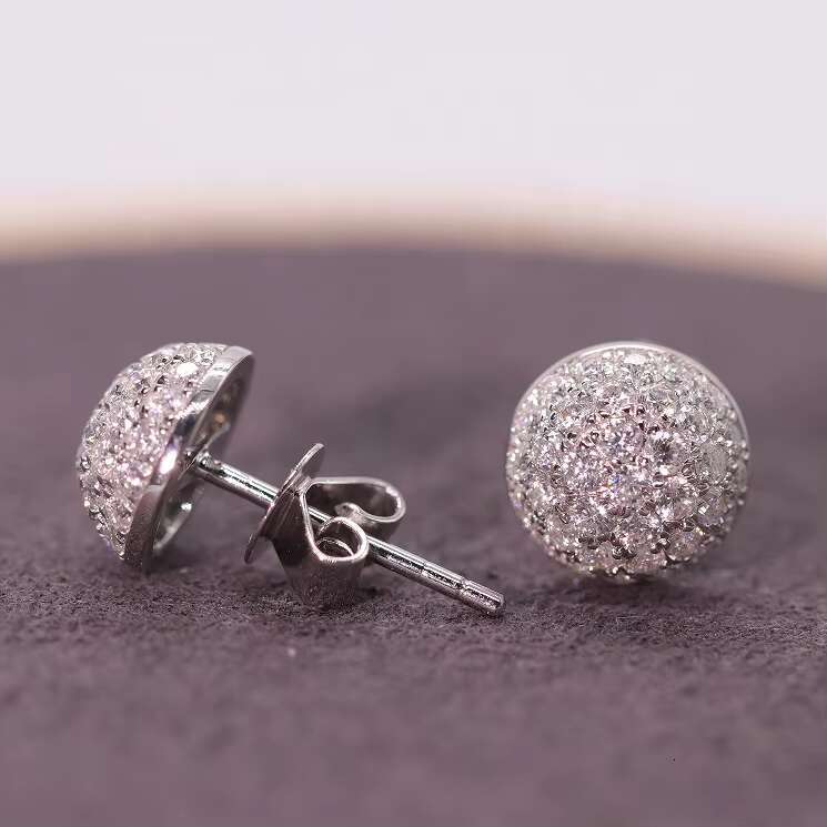 10k Real Gold Moissanite Drop Earring Excellent Lab Diamond Dropping Earrings Moissanite Ear Studs