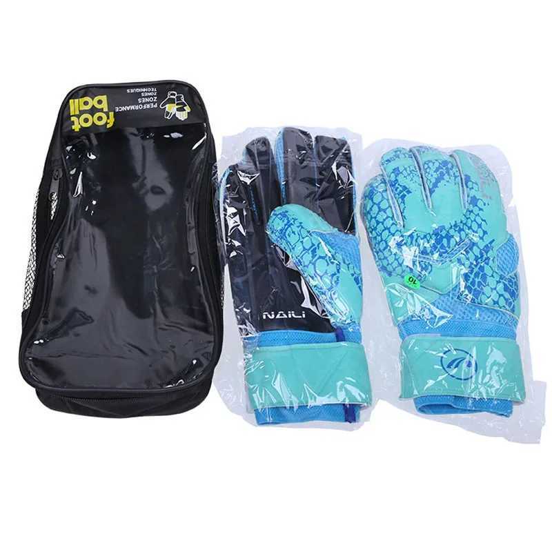 1 pair of football goalkeeper gloves youth professional goalkeeper gloves anti slip and breathable goalkeeper gloves match football suppliesXJ250412