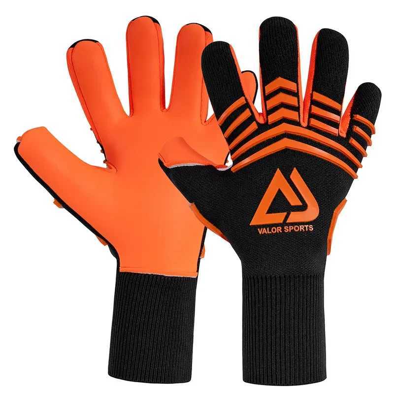 Inseam Clipping Mens Latex Goalie Soccer Gloves Adult Professional Football Protection Anti-slip Goalkeeper Guard Sports GlovesW251112