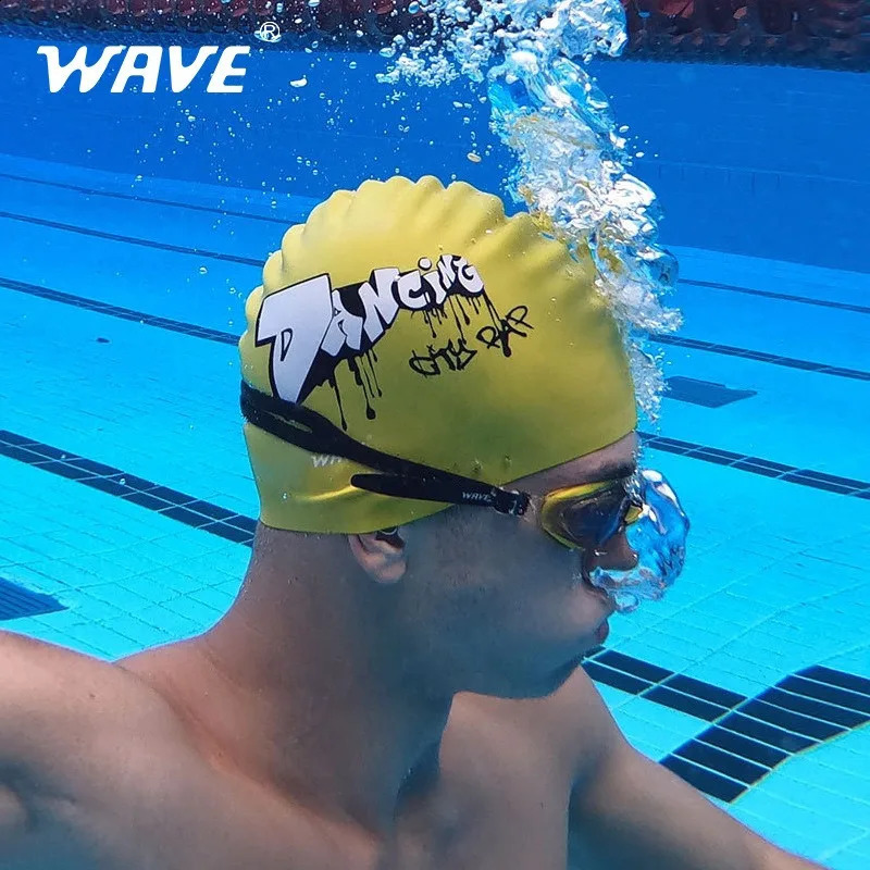 2025 Mens Swimming Cap. Waterproof and Hair-Protecting Silicone Swimming Cap 250411