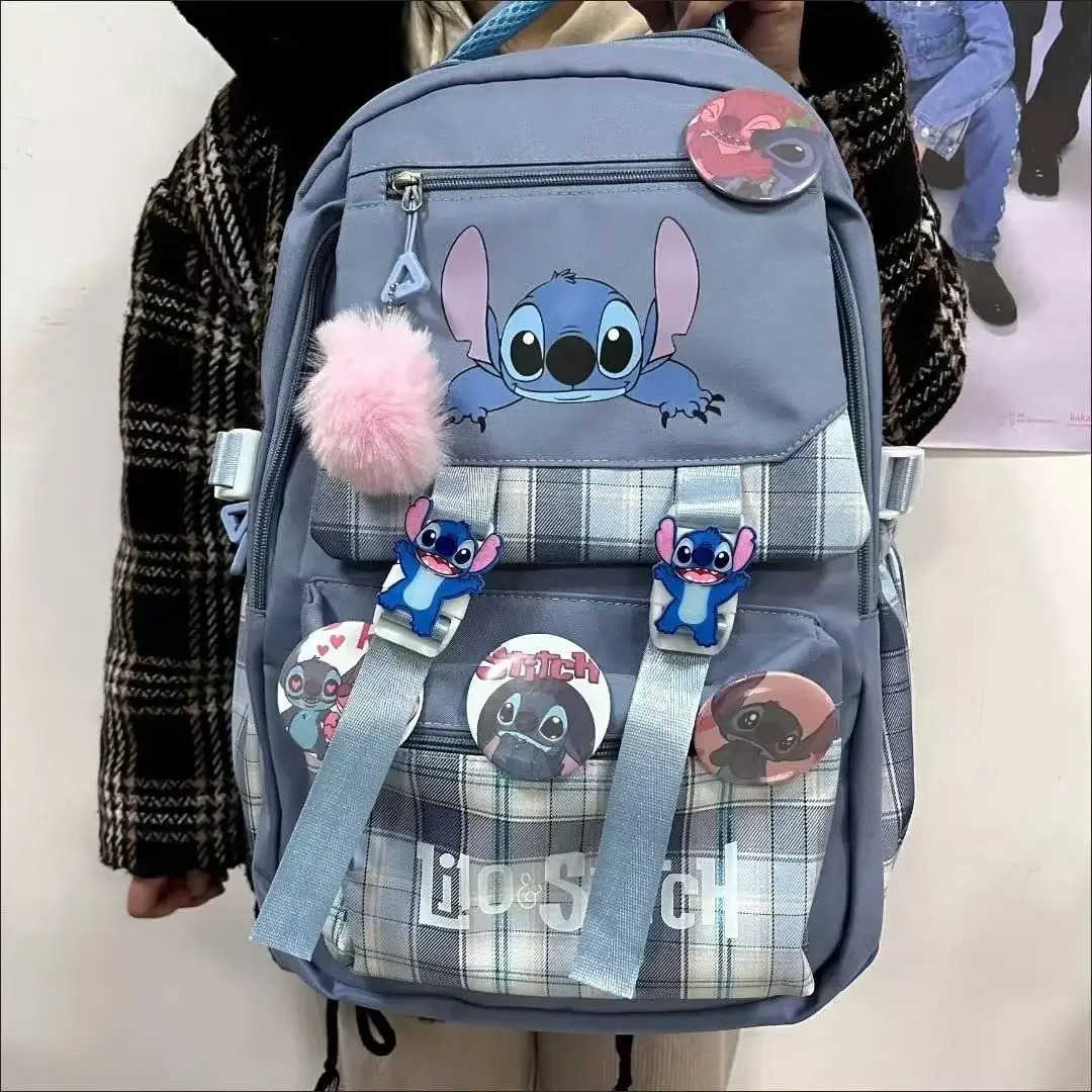 Disneys new sewing student backpack is a casual lightweight large capacity cartoon cute college backpack X250412