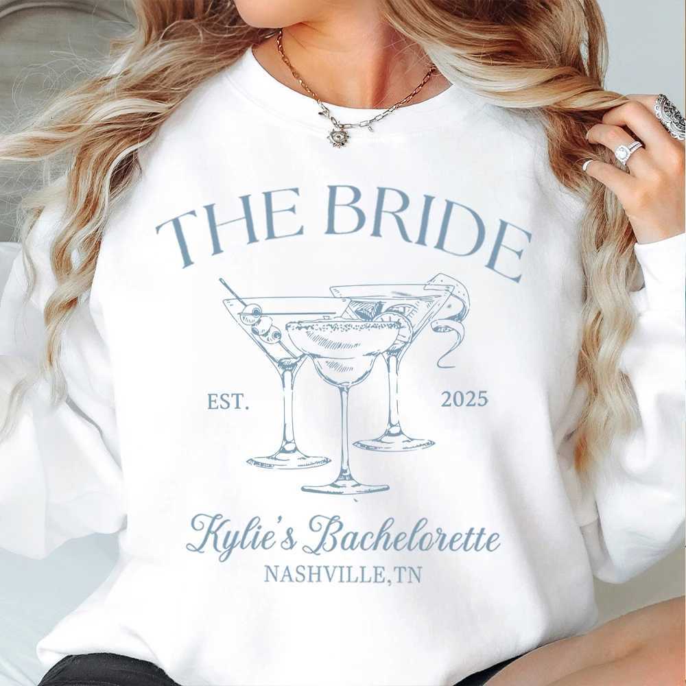 POD customization Location And Name Custom Bachelor Party Sweatshirt The Bach Club Bachelorette Print Comfort Sweatshirt Daily Trendy StreetwearT25111