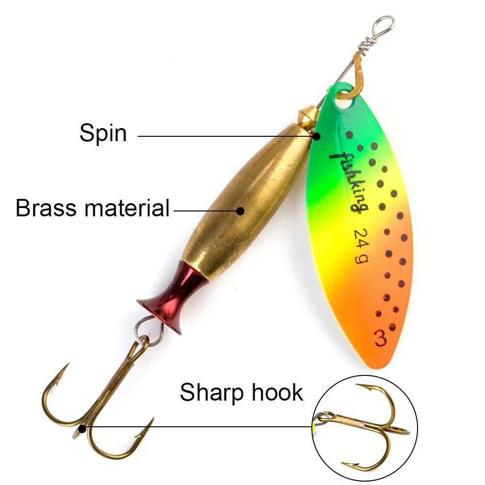 NGB Spinner Bait 18g-24g Fishing Lure Spoon Saltwater Lure Accessories Treble Hook Metal Hard Lure Wobblers Tackle Z250411