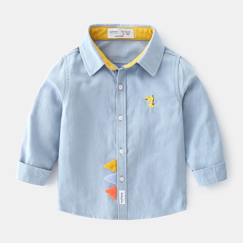 Ddmyshoesvip Spring And Long Sleeve New Autumn Fashion Baby Cotton Boys Handsome Top Children S White Shirt