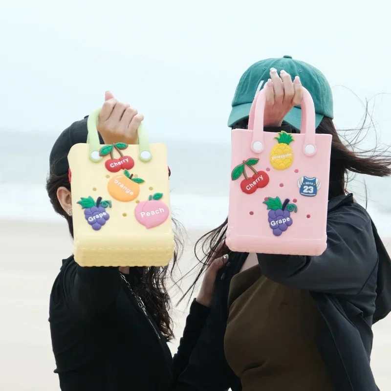 Charm beach bag waterproof womens shoulder bag Fi cross body messenger travel pool womens Jibz handbagXJ250412
