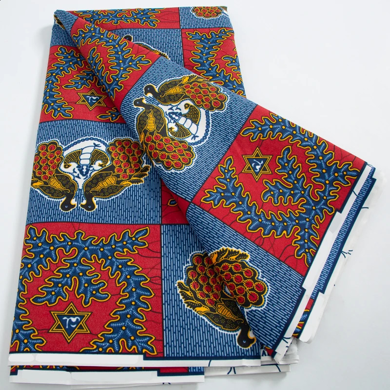 d Veritable 100% Original Real Wax Nigeria Ankara Wax Fabrics Block Prints Batik Dutch High Quality Sewing Cloth 250407