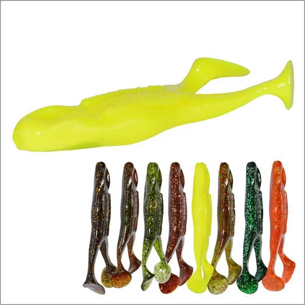 2PCS Silicone Soft Frog Fishing Lures 10.5cm/12g Jigging Lure Mini Soft Lure 3D Eyes Fishing Gear Product Fishing Tackle Z250411
