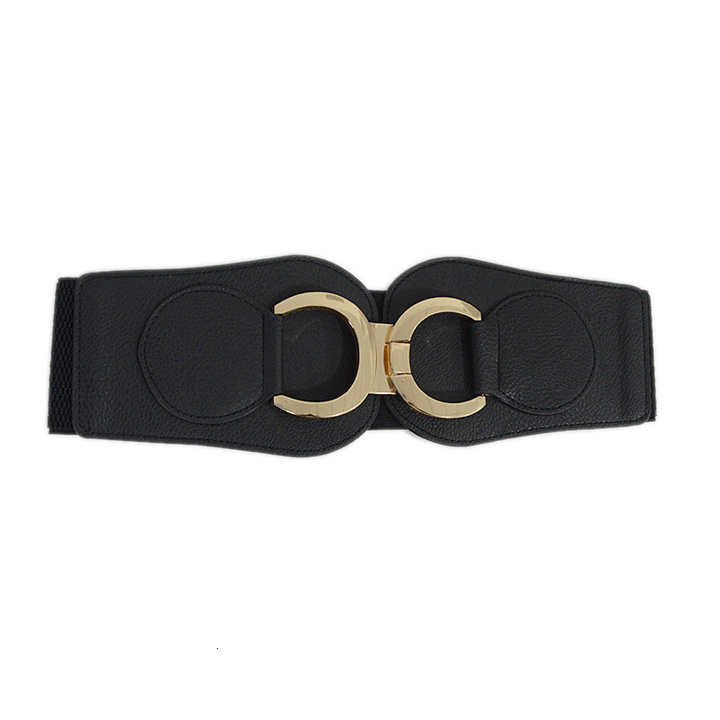 New autumn winter women's waist belt, casual slim fit, elastic and wide waistband, paired with coat