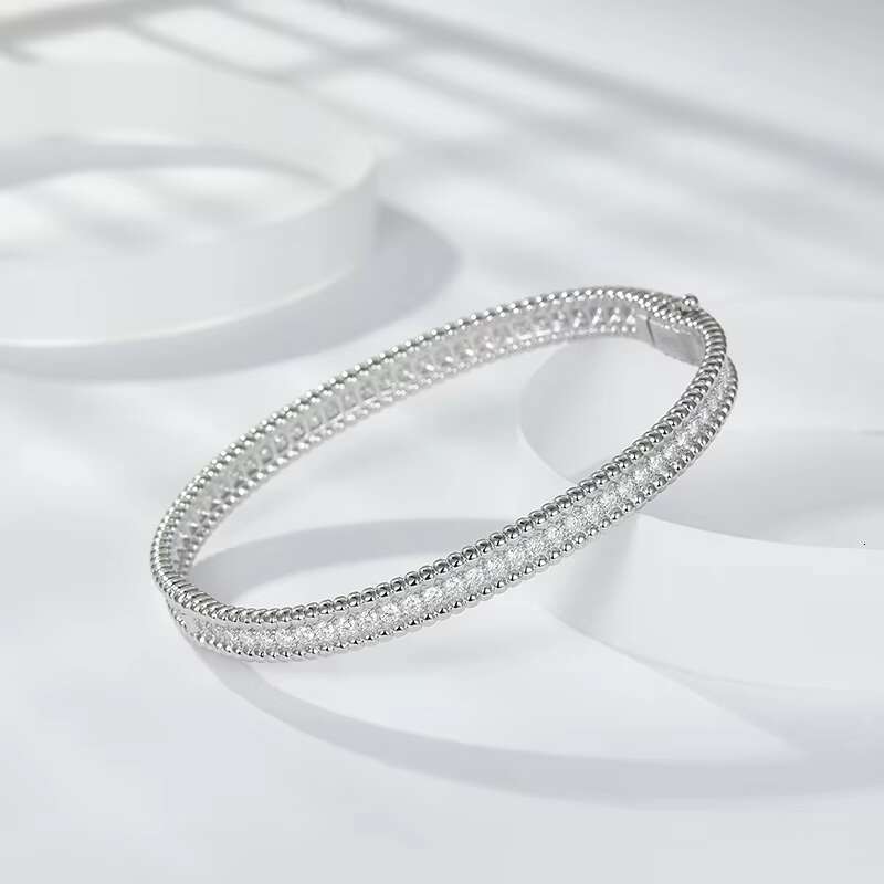 Ruizuan Luxury Charm for Bracelets Bracelet Moissanite Hand Bracelet for Men 925 Silver