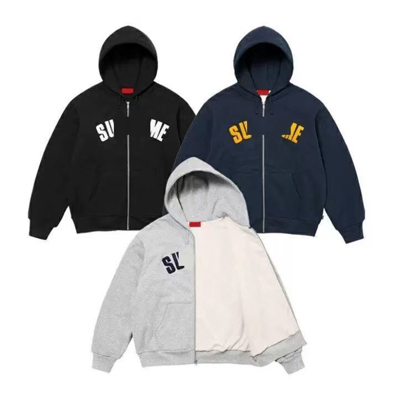 FW24 Designer Hoodie Supremely Hoodies for Men Hoodie American Street Fashion Brand Letter Embroidery Hoodies Pure Cotton Sweat Absorbing y2k Hoodie
