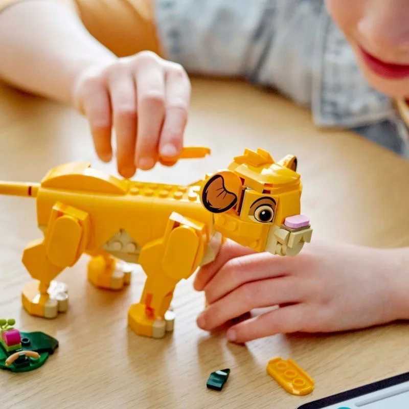Disney 2025 222 animal model building blocks Lion 43243 building block assembly blocks childrens puzzle toys Y2504012