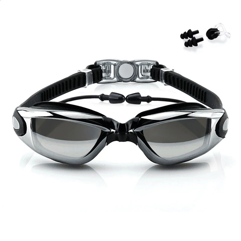 Swimming Goggles Professional Electroplate Goggles Anti Fog and UV Protection Swim Goggles Men Women No Leaking Swim Glasses 250411