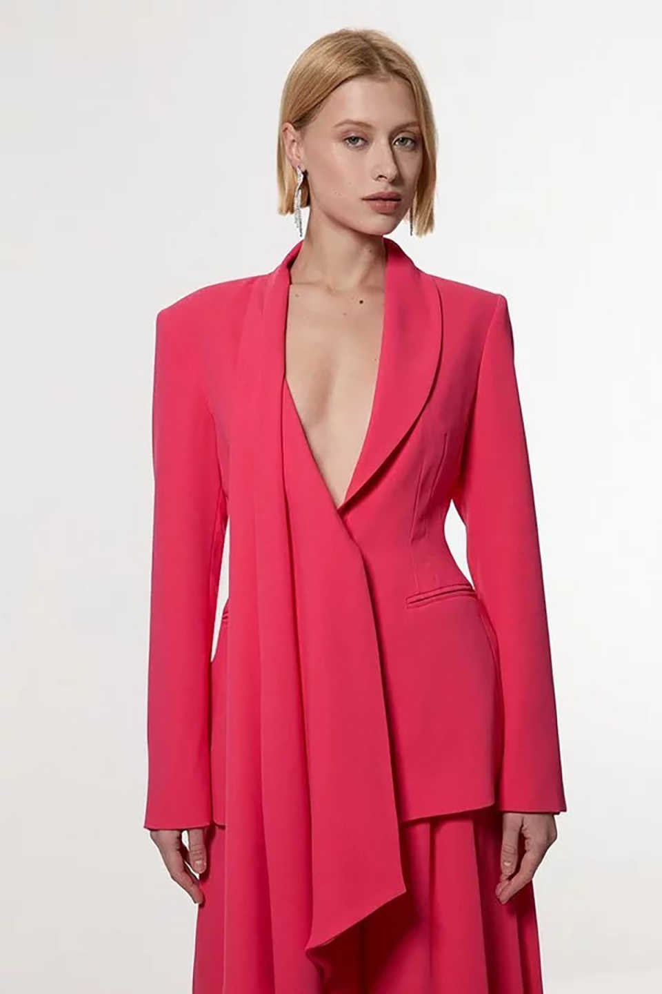 Fashion Women Blazer Suits Ladies Slim Fit Formal Wear Prom Birthday Party Customized Blazer Sets 2 Pieces