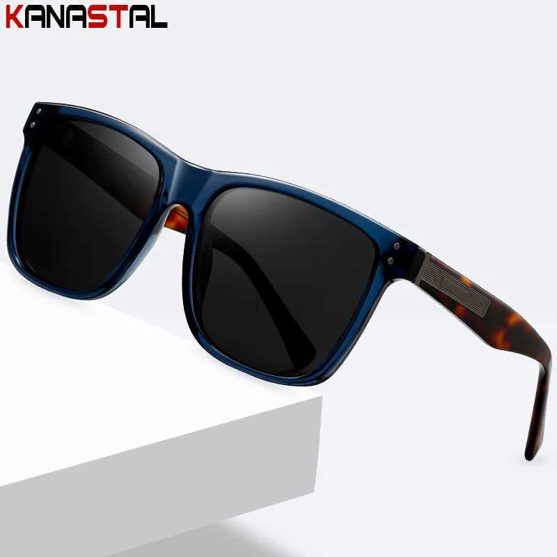 Women Sunglasses UV400 Polarized Sun Glasses Men Acetate Big Eyeglasses Frame Camping Outdoor Goggles Anti Glare Shade EyewearC250411