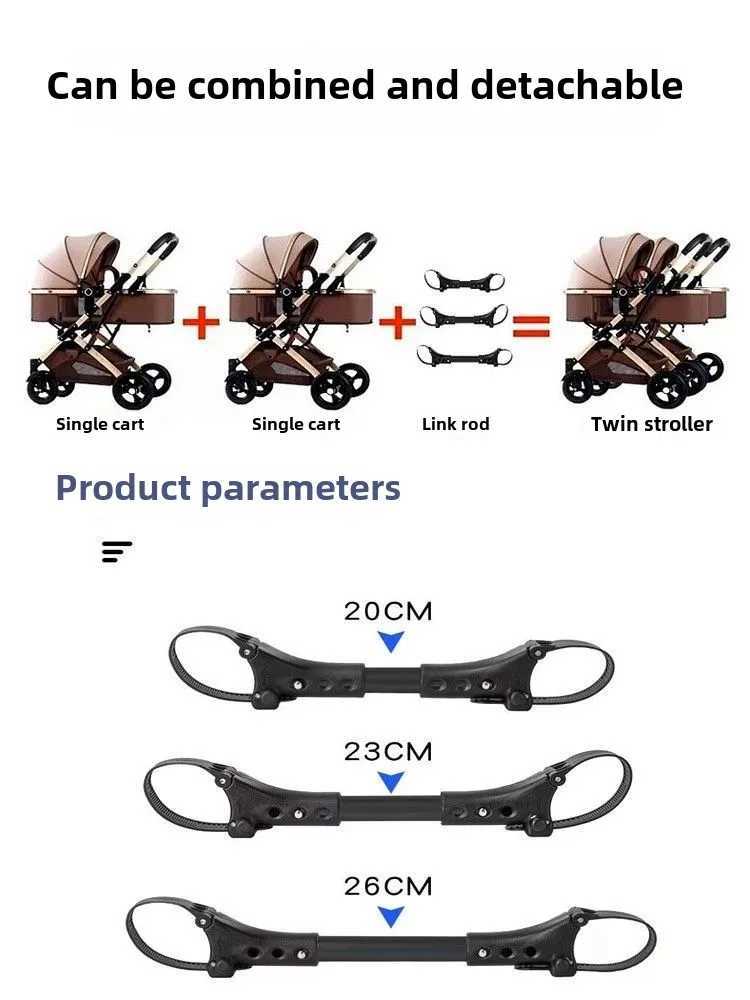 A three in one baby stroller with car seats a portable folding baby stroller and a panoramic newborn baby stroller that can sit and lie down W250411