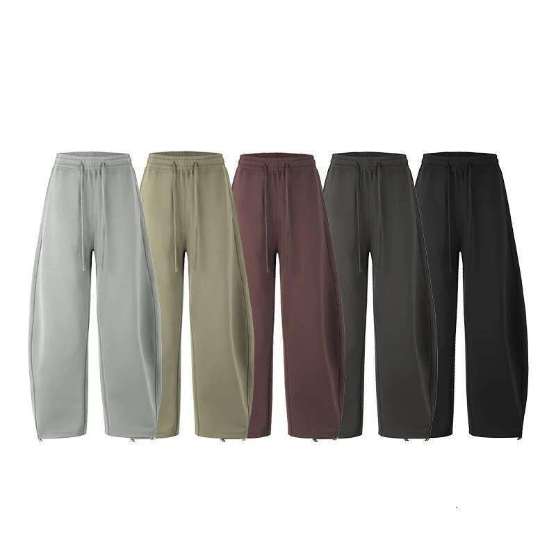 Smart Temperature Control Curved Pants For Men Streetwear 3D Cut Casual Trousers