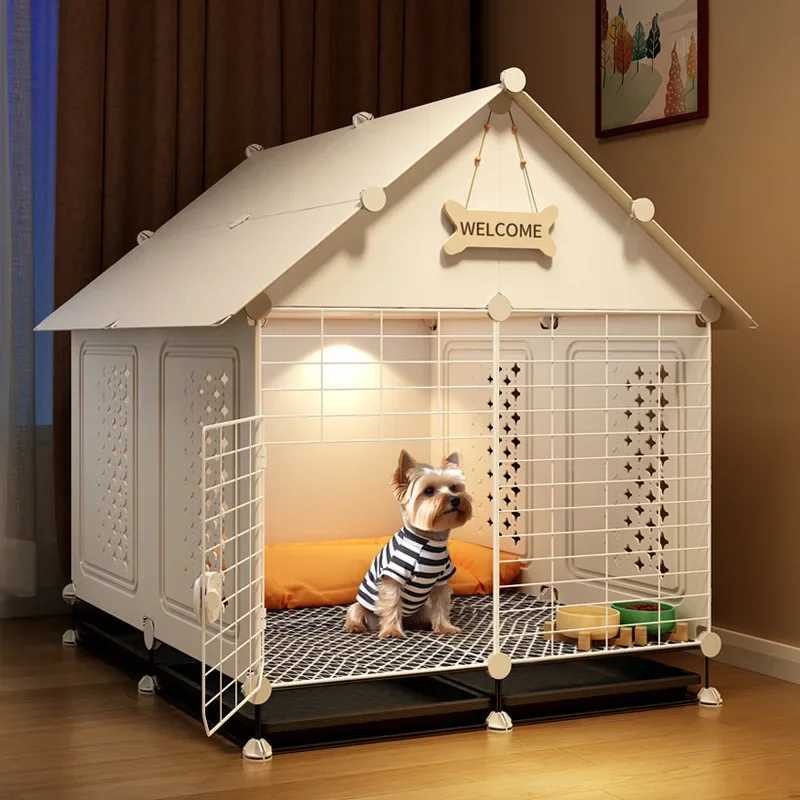 Dog cage small dog house one room one living room one bathroom dog villa indoor with a toilet for Bichon Teddy X250412