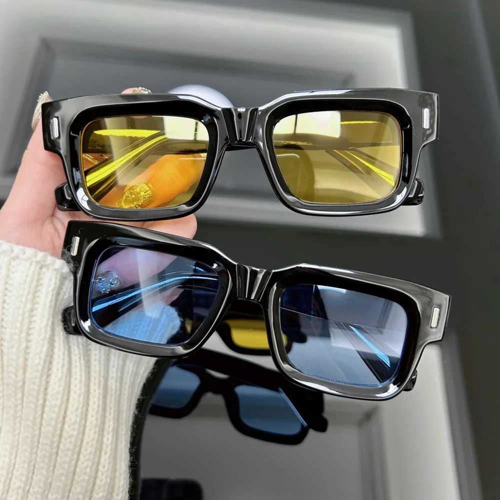 New Fashion Square Sunglasses Men Women Luxury Sun Glasses Male Female Brand Designer Candy Color Mirror Vintage Oculos De Sol Z250411