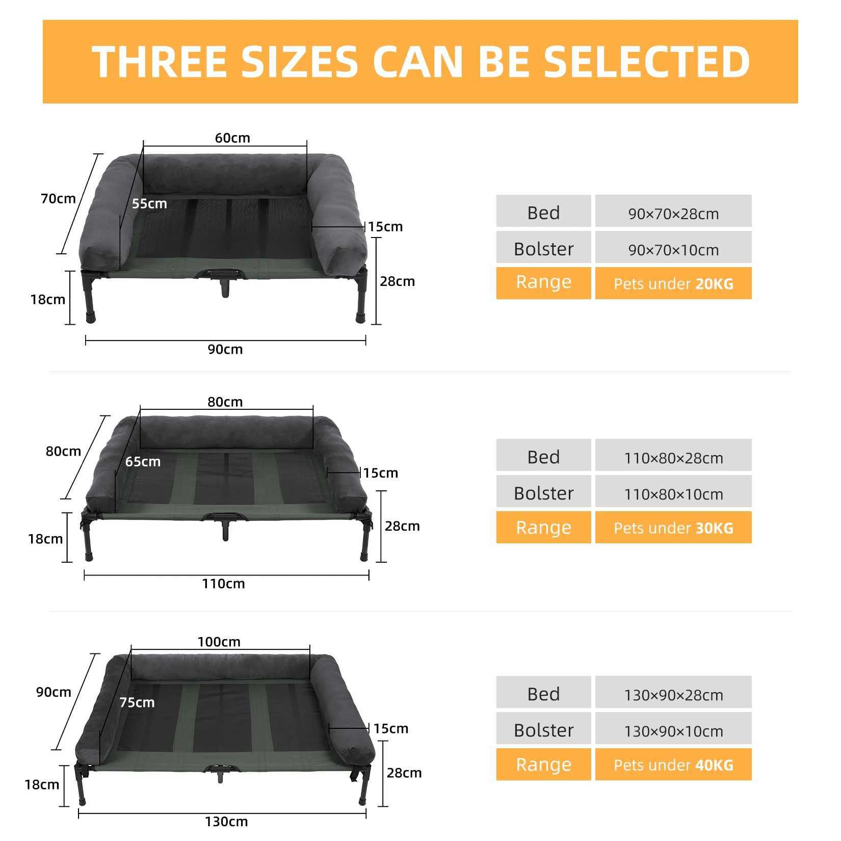 Dog bed for dogs and cats indoor outdoor elevator pet lounge bed with detachable plush heater for cooling summer L XL 2XL X2504121