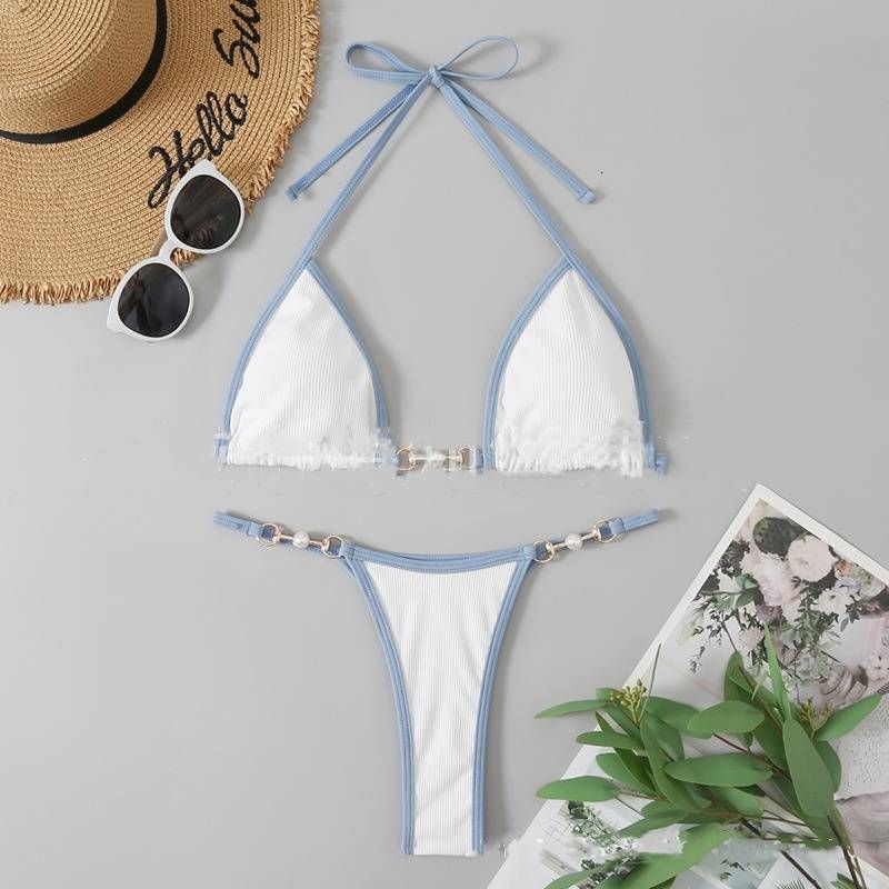 Women's Clothing New Two Piece Bikini Color Matching Swimsuit