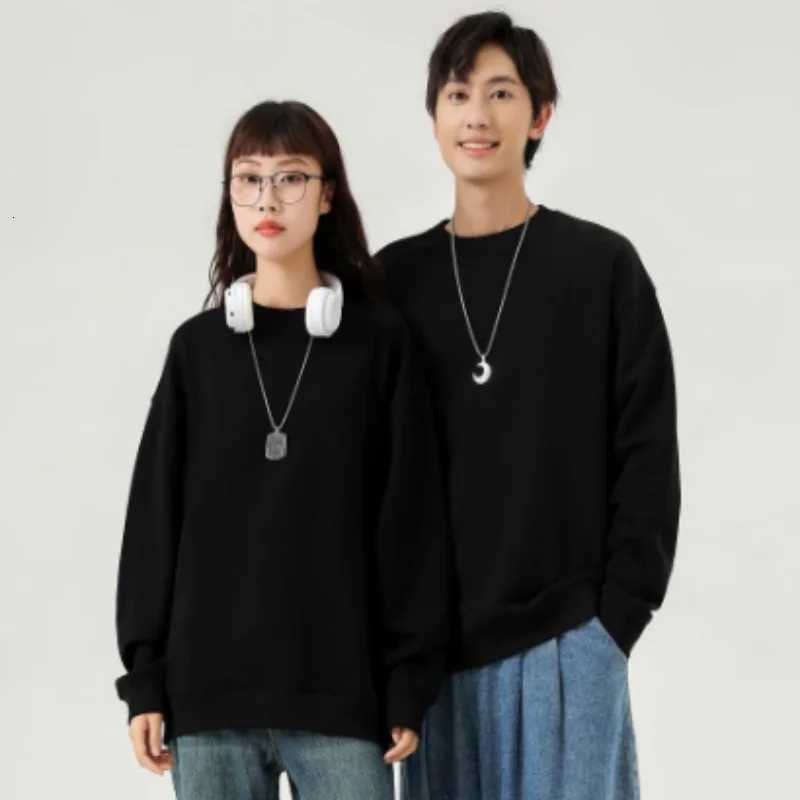 POD customization Cotton pullover hoodie long sleeved spring and autumn T-shirt round neck hoodie jacket custom printed embroideryT251112