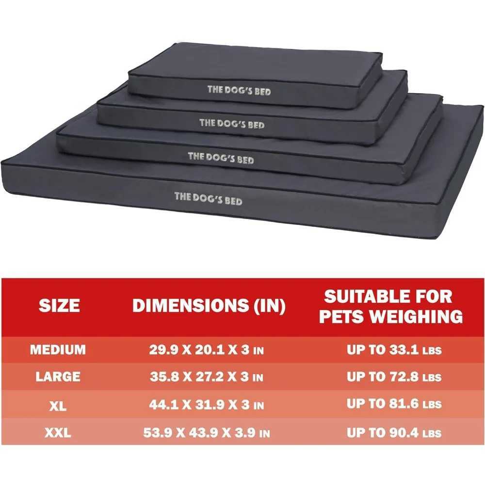 Custom egg box foam dog bed with standard support XL gray with black decoration waterproof support dog bed w X250412