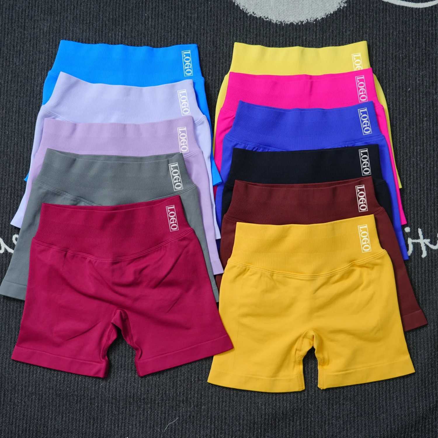 4.5 inch low waist seamless yoga shorts Scrunch Bum gym shorts exercise bike shorts stretch fitness shorts Y250412