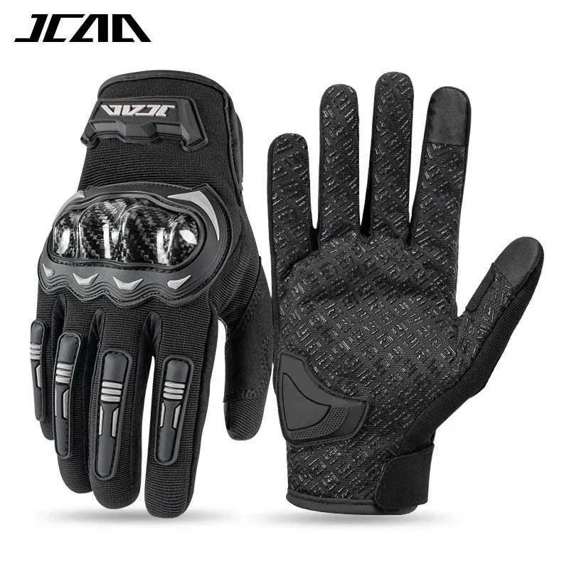 Motorcycle Sports Motocross Racing Gloves Summer Breathable Full Finger with Anti-Slip Anti-fall Palm Touchscreen Moto GuantesW251112