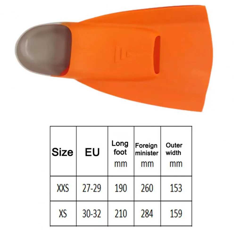 1 pair of silicone diving fins swimming training fins professional swimming finsY250412