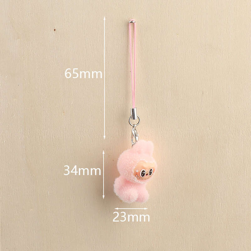 Flocked Keychain Plush Bag Charm Creative Small Gift Pendant Factory Direct Sale Wholesale Gifts