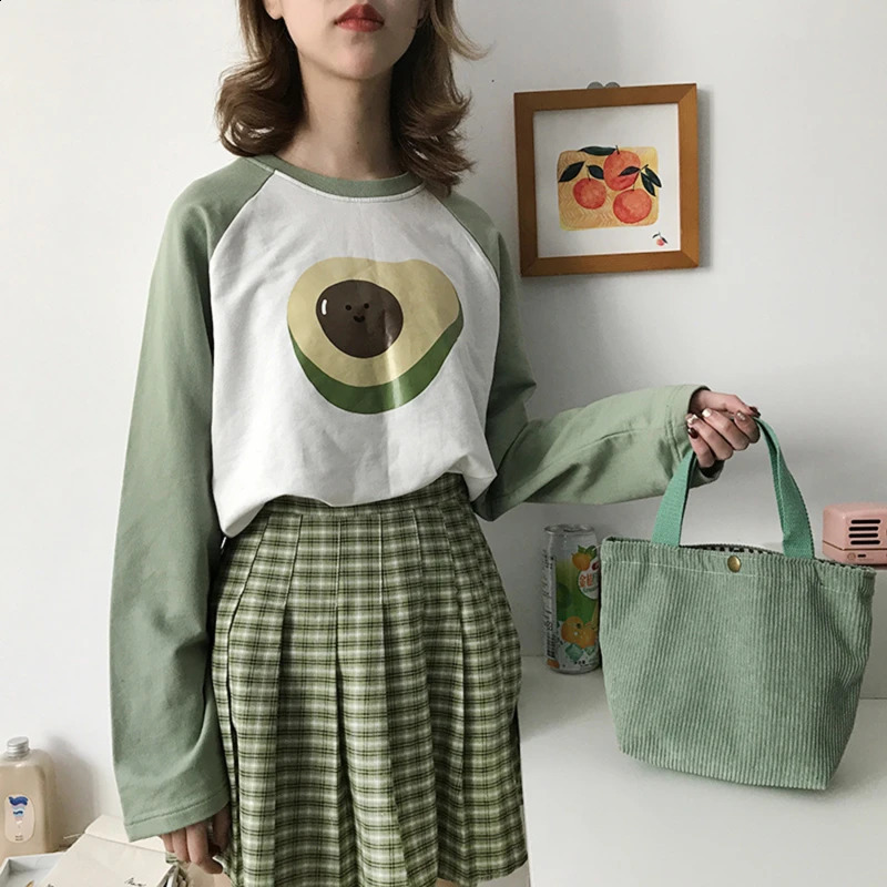 Simple Corduroy Small Square Handbag Ins Fashion Trend Womens Lunch Box Food Storage Bag 250401