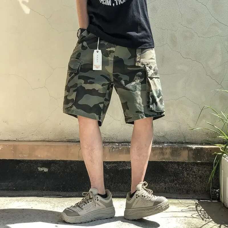 2024 Summer Men's Cargo Bermuda Cotton High Quality Hot Sale Army Multi-pocket Casual Male's Outdoor Shorts T80